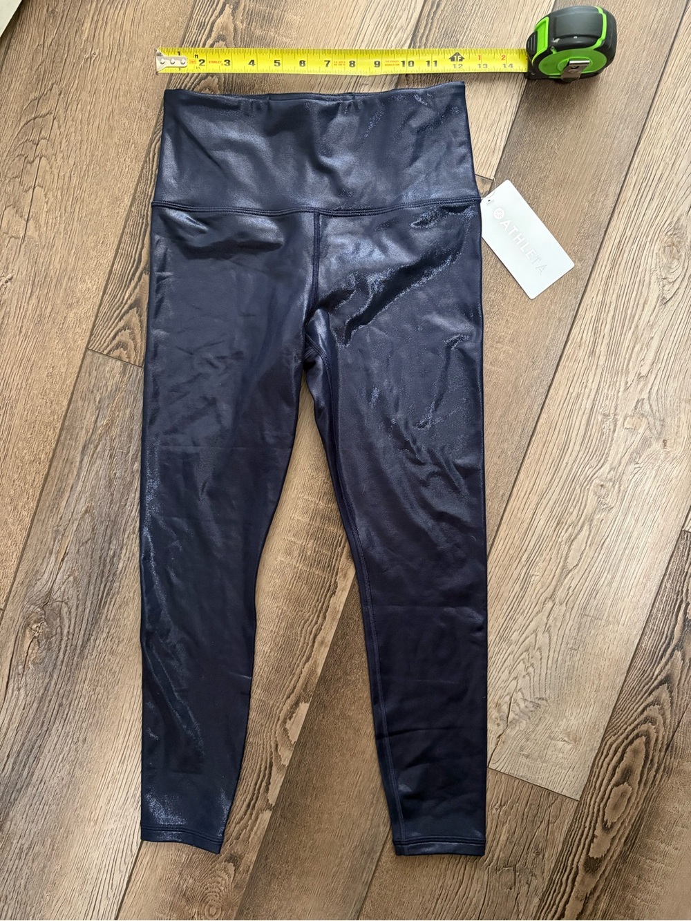 Athleta Elation Shine Tight Metallic Shimmer Leggings Small NWT